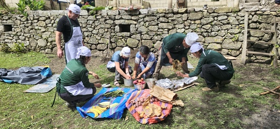 Pachamanca cooking class experience during the Salkantay Trek to Machu Picchu