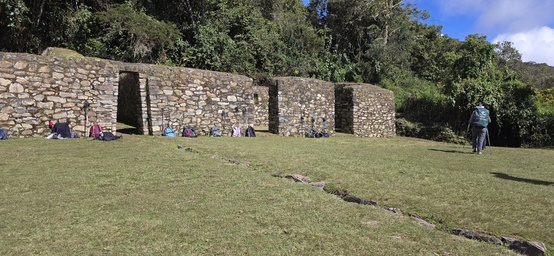 Llactapata archaeological site on the Salkantay Trek to Machu Picchu