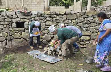 Inside Peru Adventures chef team preparing meals on the trek