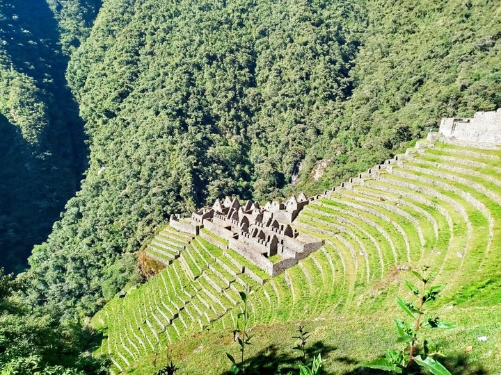 Classic Inca Trail mountain scenery